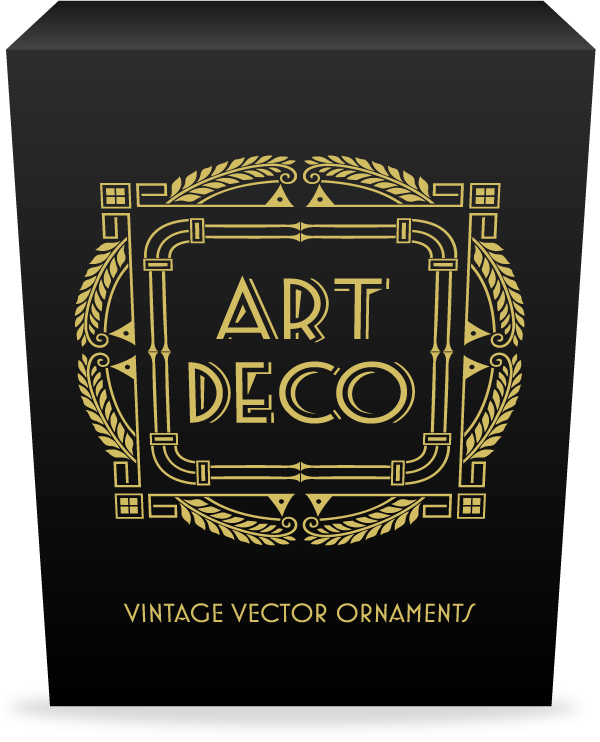 Ultimate Art Deco Vector Pack 275 Decorative Frames 70 Illustrations Ornaments 110 Seamless Patterns
