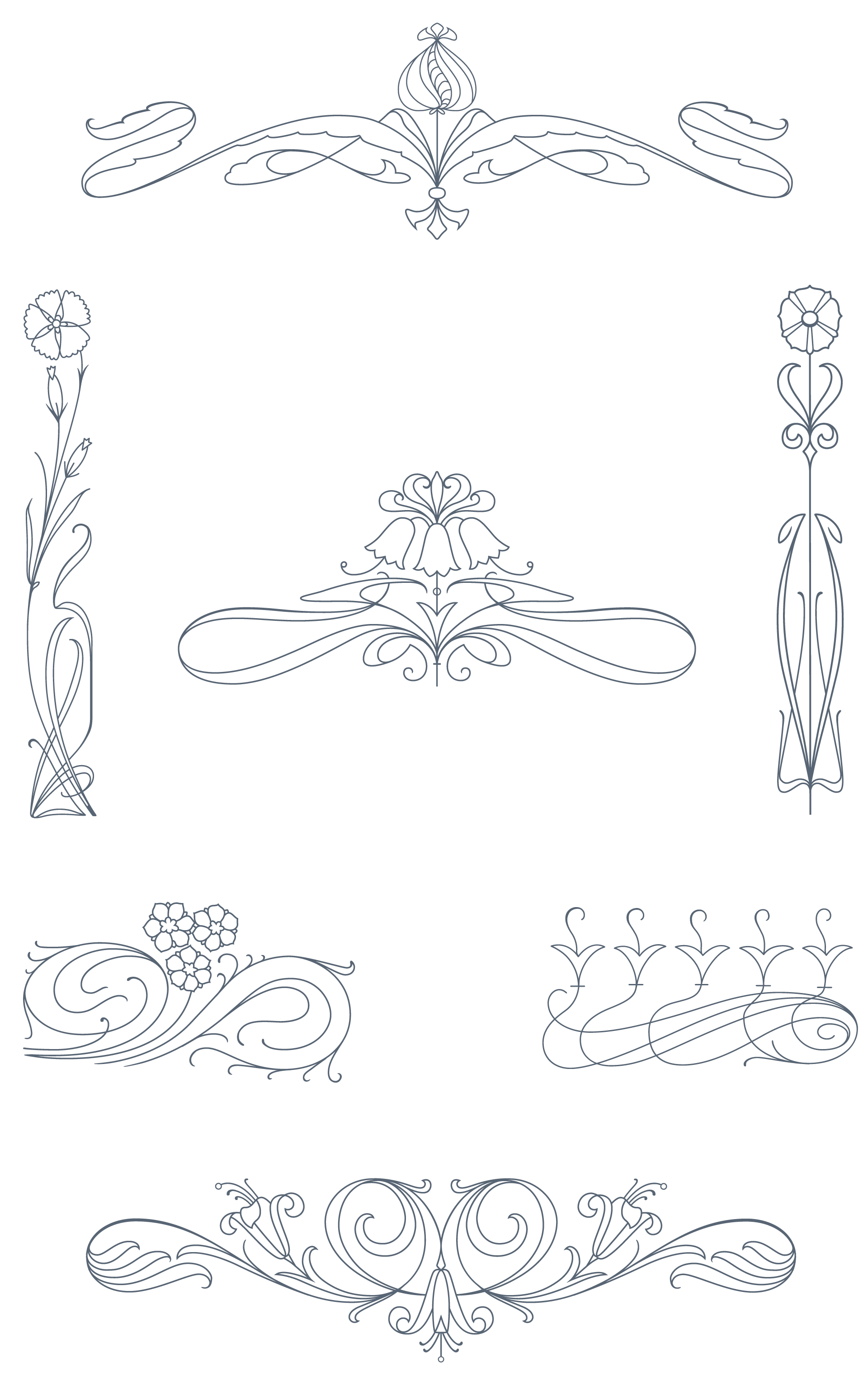 Download Vintage "Art Nouveau" Art Nouveau: 285 Vector 