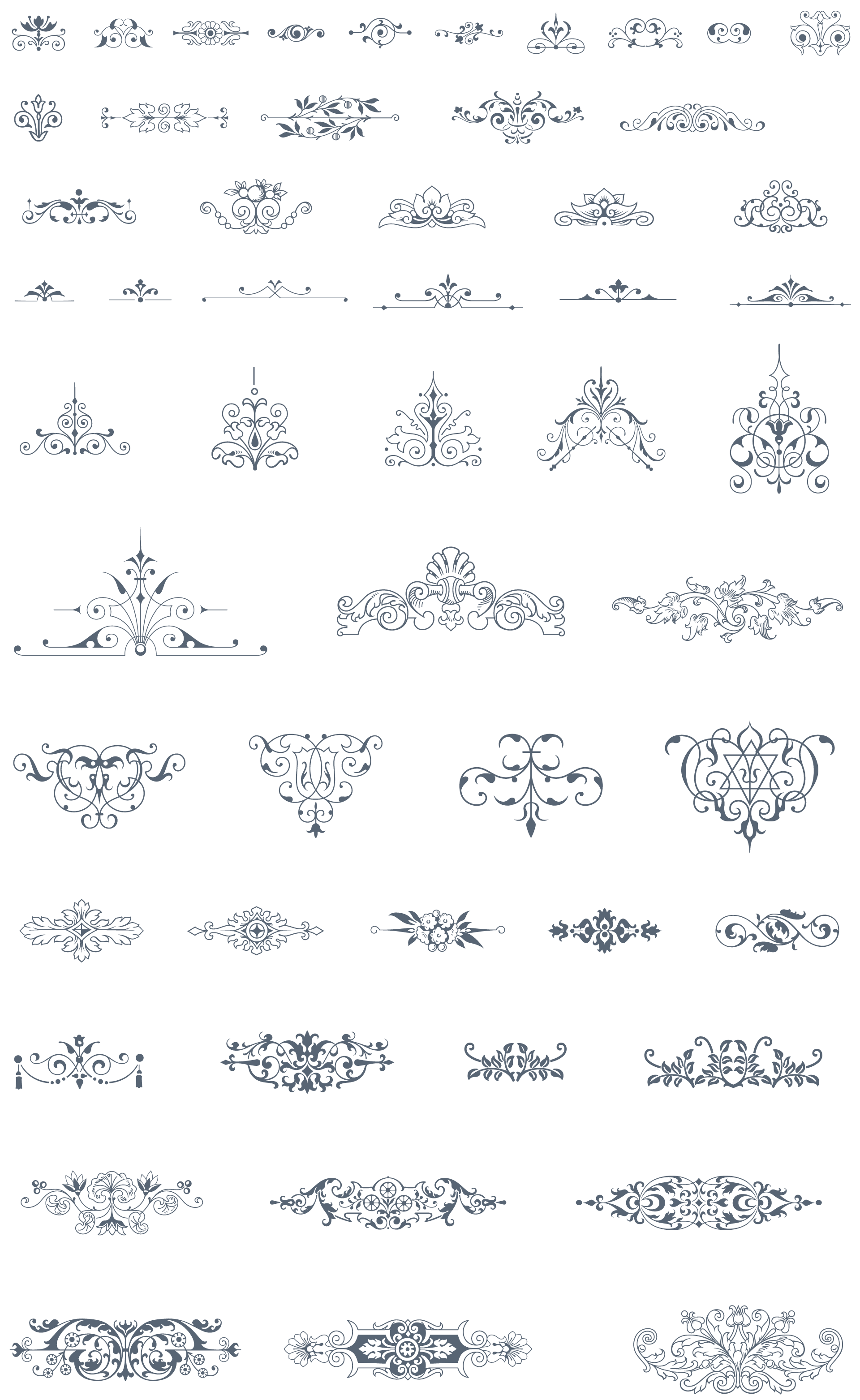 Essential Vintage Vector Pack - 930 vector ornaments, 465 decorative