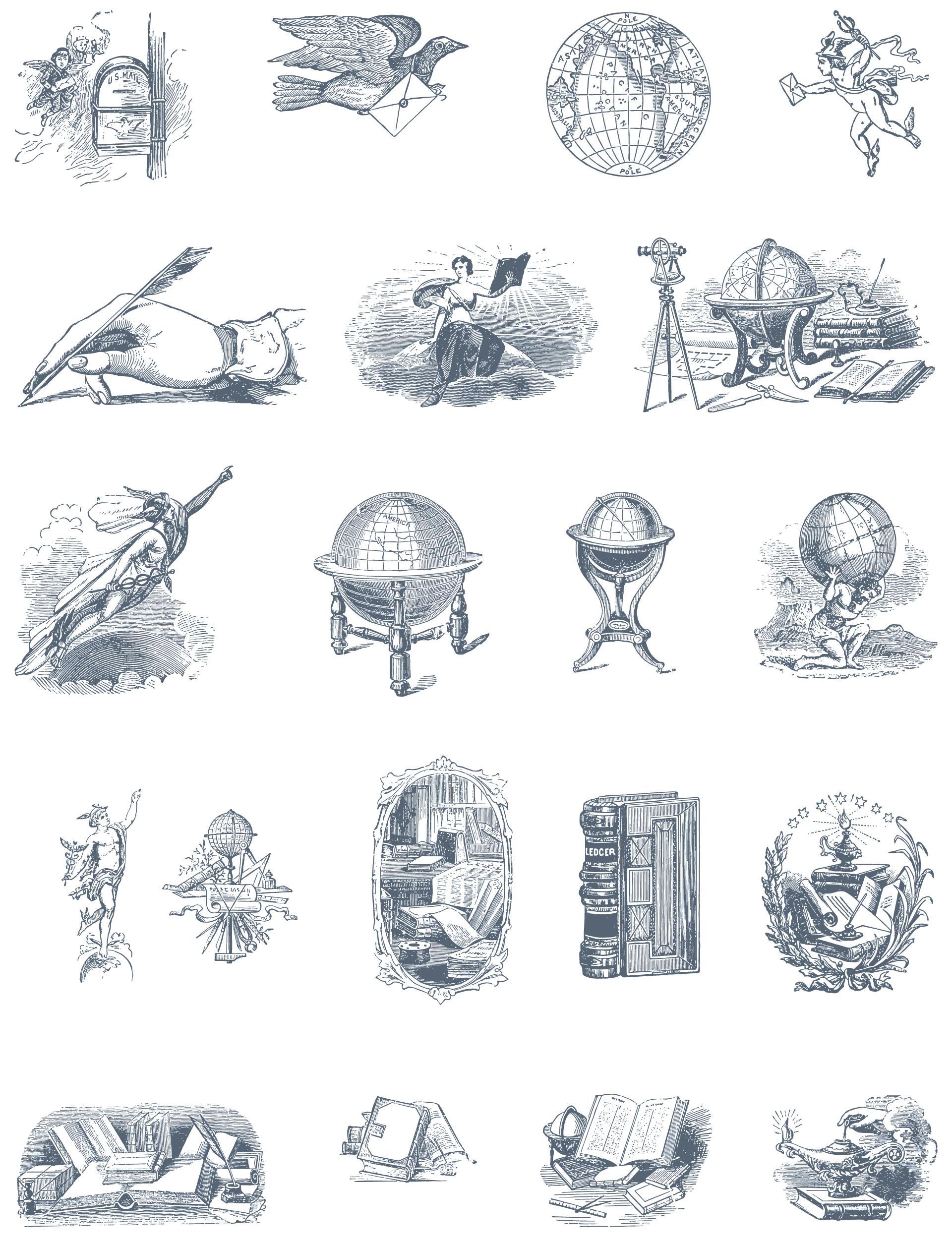 Vintage Vector Illustrations Pack N°03 - Download thousands of amazing